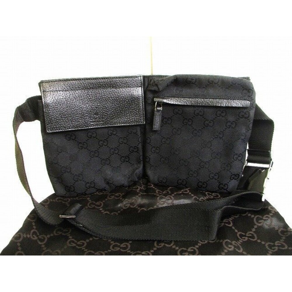 Gucci GG Canvas Waist Bag Body Belt Clutch